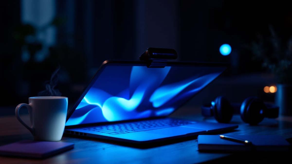Laptop-Setup für zweiseitige Cam-to-Cam-Live-Shows zu Hause