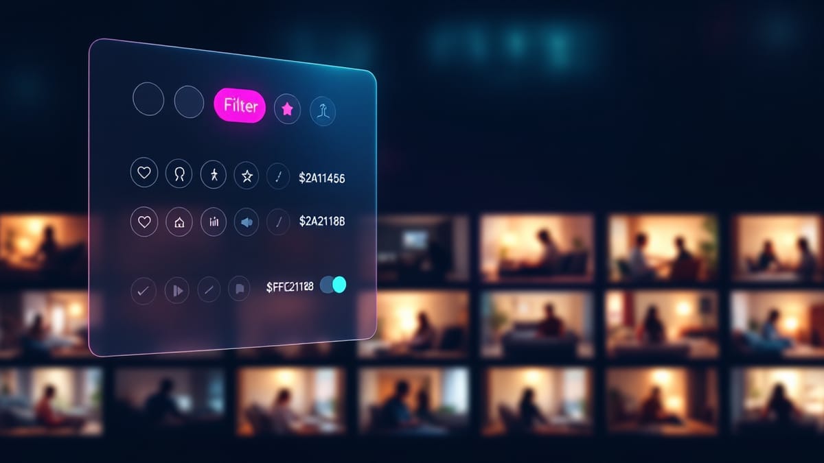 Jerkmate cam categories filter panel above a grid of live room previews